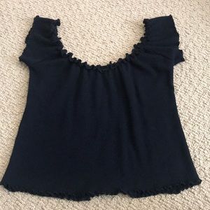 Off the shoulder brandy top